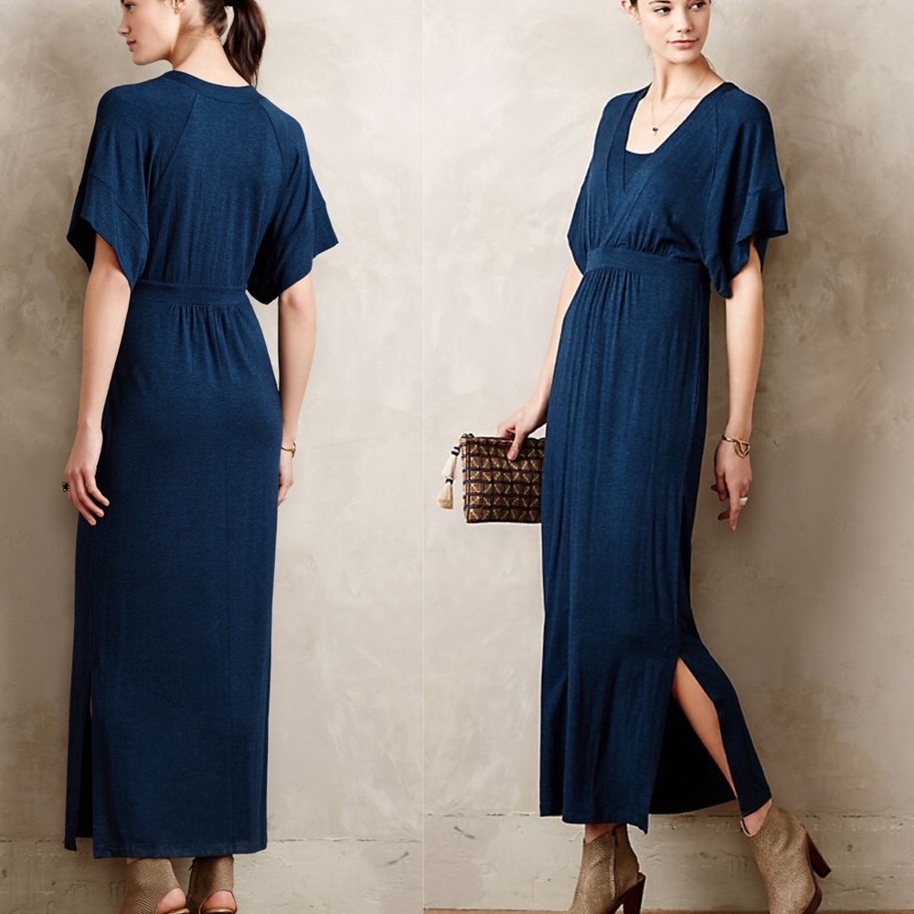 Anthropologie Morgane Kimono Maxi Dress